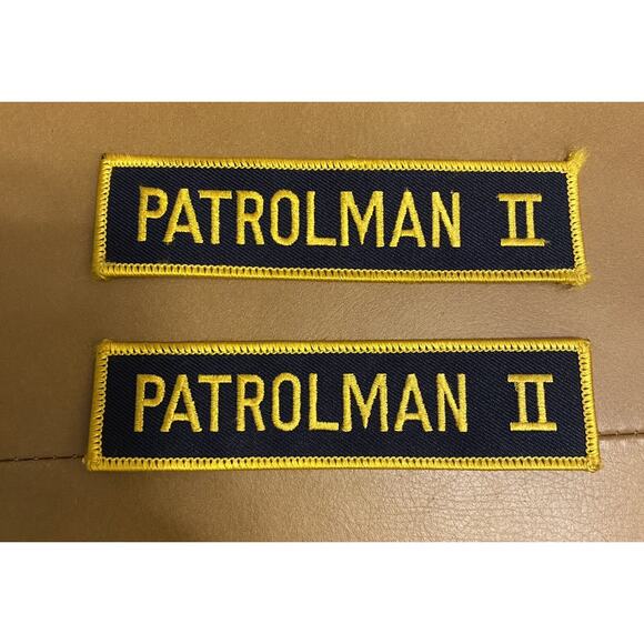 Two Patrolman II Patches Police Security - Picture 1 of 4